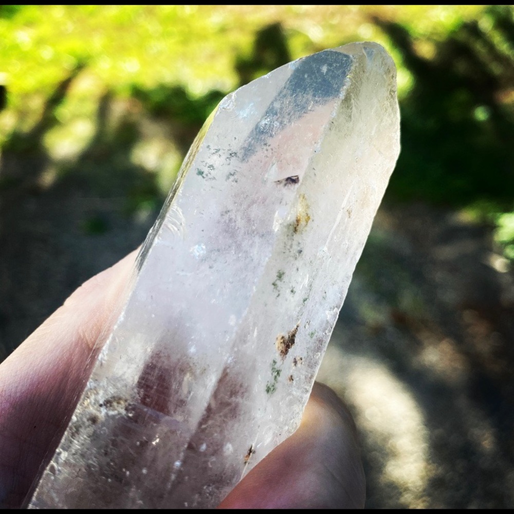 4” Large Quartz W/ Green Inclusions